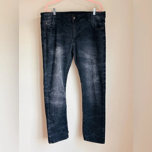 Rocawear Jeans - Black Acid Wash - Size 44x32 - Picture 1 of 11